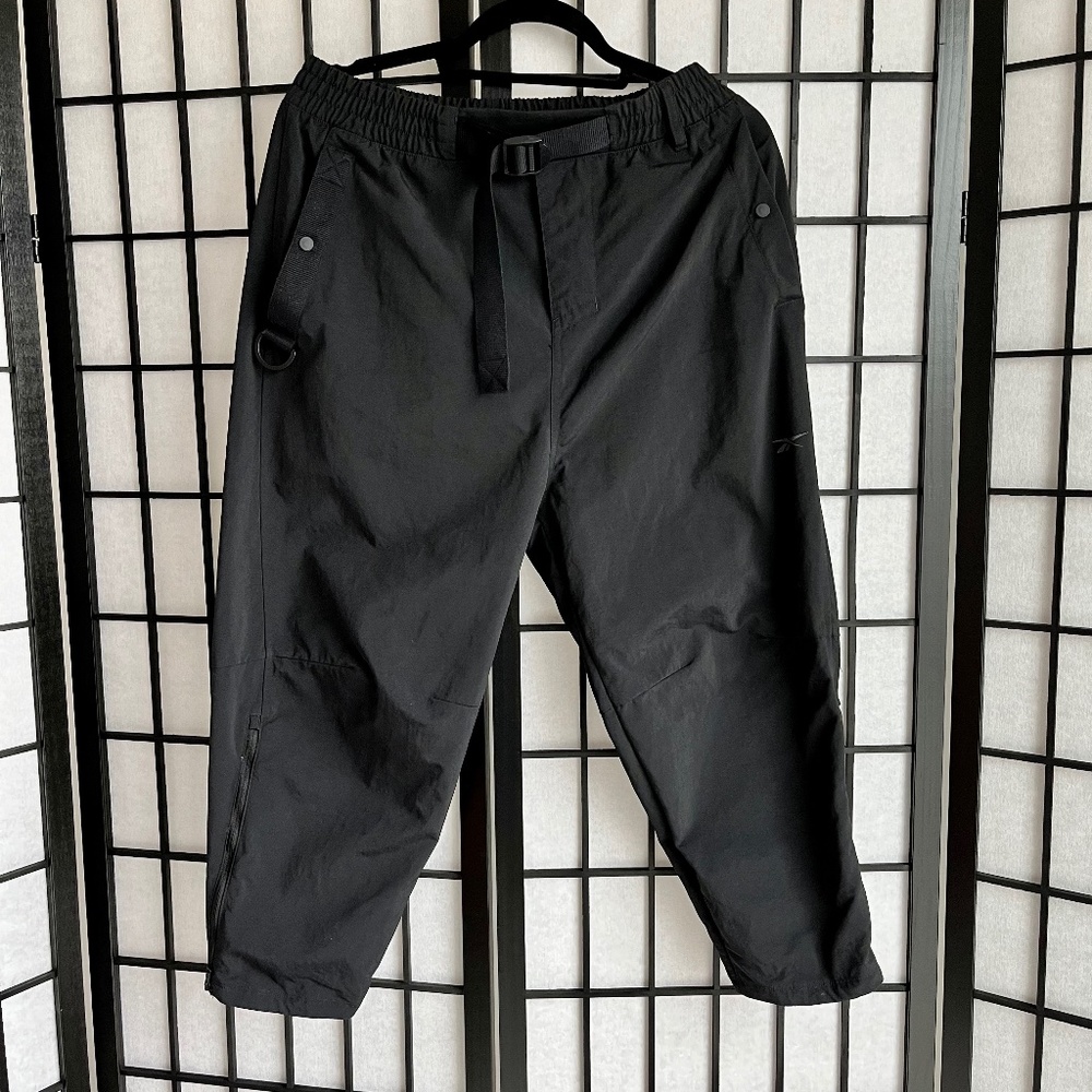 Reebok Black Water Resistant Utility Pants / Size- Small